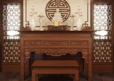 Thiết kế nội thất phòng thờ